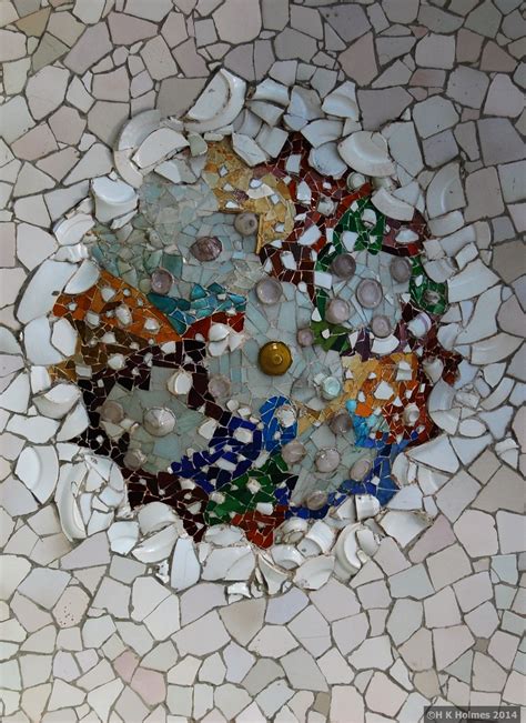 Gaudi mosaic, Park Güell, Barcelona, Catalonia, Spain, 2014 Catalonia Spain, Barcelona Catalonia ...