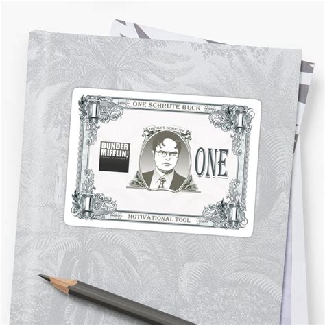 "Schrute Bucks" Sticker by pickledbeets | Redbubble