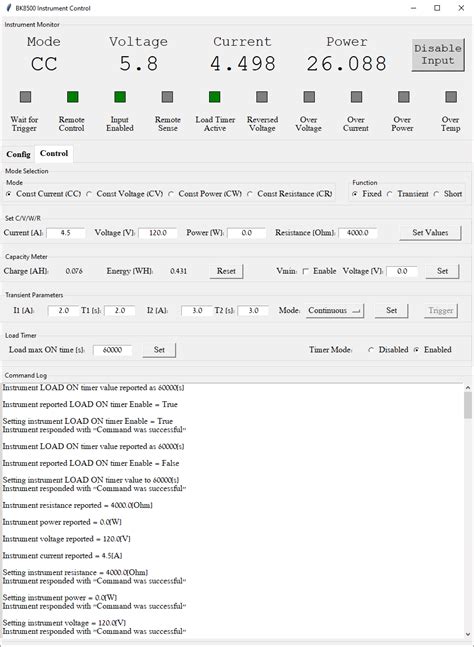 Control Program for BK Precision 8500 DC Electronic Load – Toli's DIY