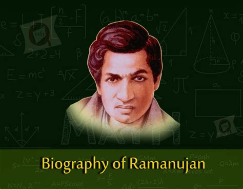 Biography of Srinivasa Ramanujan | InforamtionQ.com