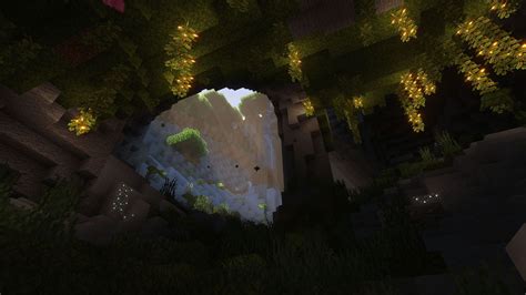 Minecraft player showcases astonishing lush cave wallpaper