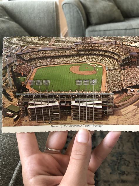 Postcard of the Twins stadium from 1976 : r/minnesotatwins