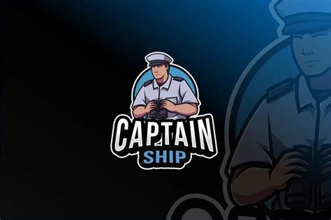 Captain Ship Logo Template