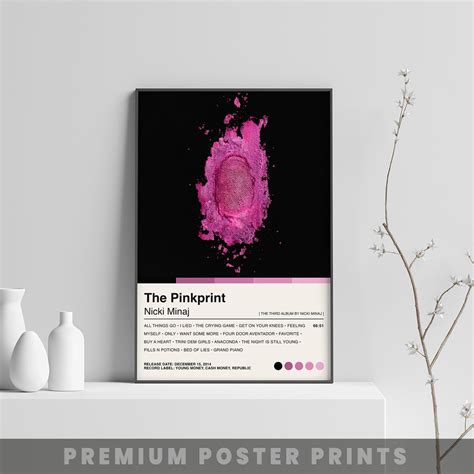 Nicki Minaj Poster The Pinkprint Album Cover Poster Print | Etsy