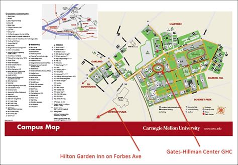 Carnegie Mellon Campus Map - United States Map