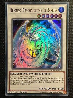 YUGIOH!! Brionac, Dragon of the Ice Barrier DUDE-EN008! Ultra Rare! NM ...