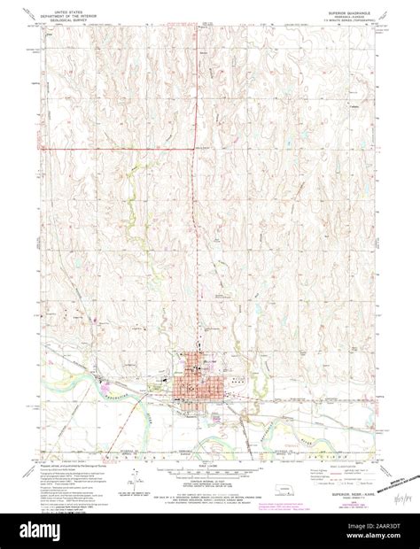 Map of superior nebraska hi-res stock photography and images - Alamy