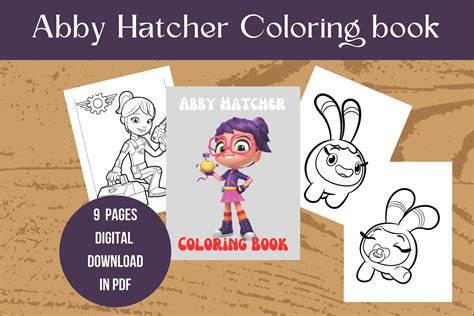 Abby Hatcher Coloring Book for Kids Printable Digital Download With 20 Pages of Fun and ...