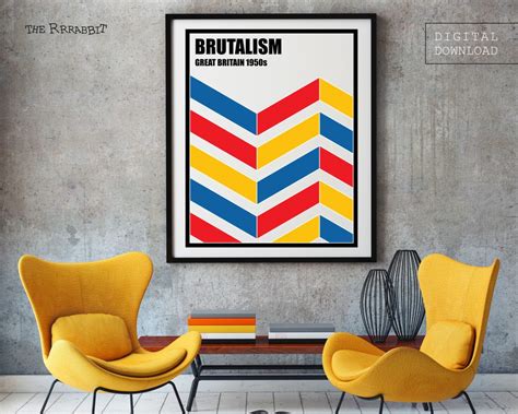 BRUTALISM DOWNLOADABLE ART POSTER – THE RRRABBIT