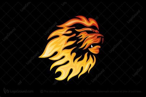 Fire Lion Logo | Fire lion, Lion icon, Lion logo