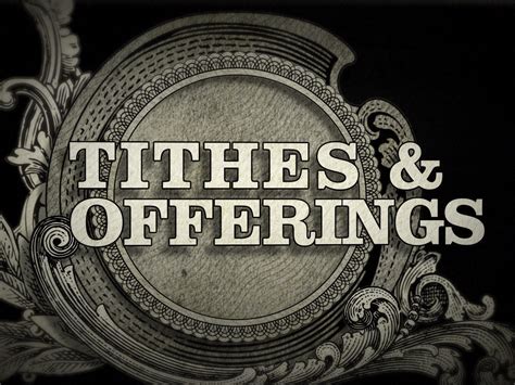 Tithes And Offerings Extended | Creative Media Solutions | WorshipHouse Media