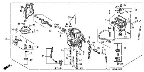 Honda Rancher 350 Carburetor Diagram