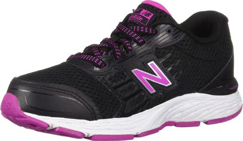 New Balance Girls' 680v5 Running Shoe, Black/Azalea, 11.5 W US Little ...