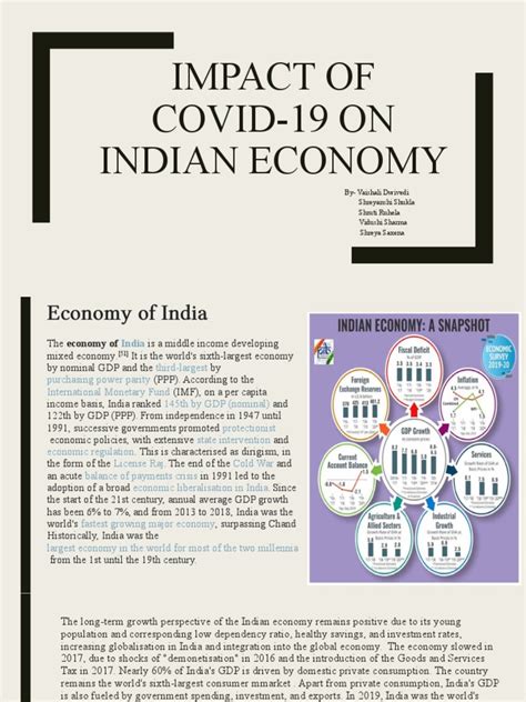 Impact of Covid19 On Indian Economy | PDF | Economy Of India | Gross ...