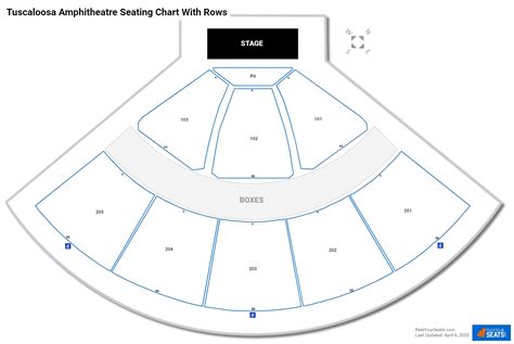 Tuscaloosa Amphitheater Seating Chart | Printable Templates Free