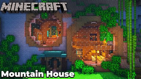 How to Build an Awesome Mountain House in Minecraft - YouTube