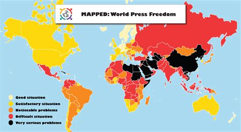 World Press Freedom Day Map Shows The Countries With The Least Press ...