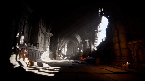 Gothic Castle Interior in Environments - UE Marketplace