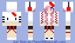 Hello Kitty Girl Minecraft Skin