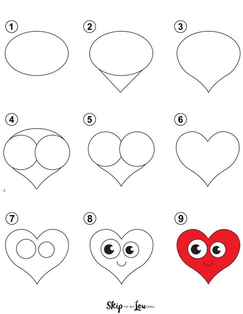 How To Draw A Step By Step Heart