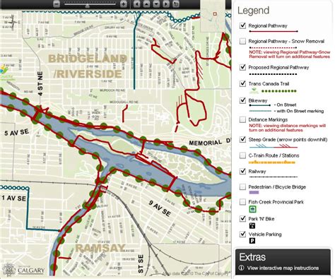 Calgary Real Estate: New Interactive Pathway and Bike Map