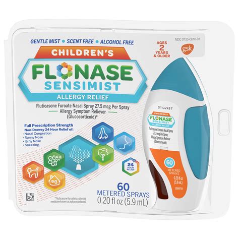 Children's Flonase Sensimist Allergy Relief Nasal Spray – Fluticasone ...