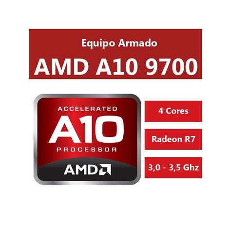 AMD A10-9700E TRAY AM4 DDR4 Quad-Core Processor with Radeon R7 Graphics ...