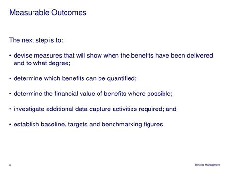 PPT - Session 3: Benefits Definition and Measurement PowerPoint ...