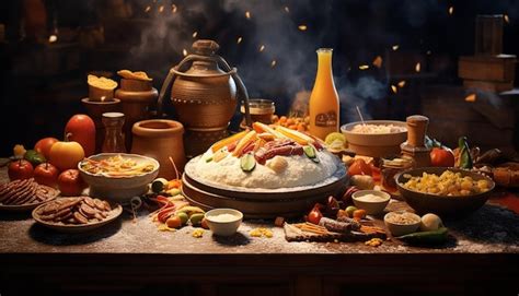 Premium AI Image | Tasty Chuseok festival food advertisement photoshoot Commercial photography