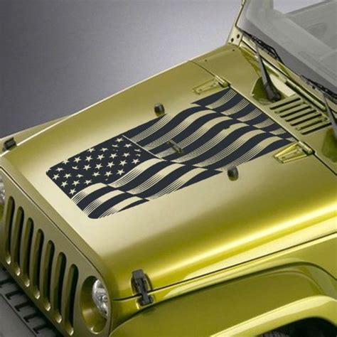 American Flag Jeep Blackout Decal Sticker | Jeep wrangler, Jeep wrangler tj, Wrangler tj