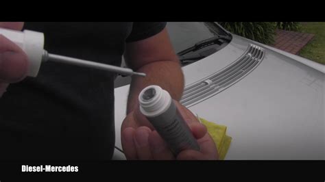 How to use touch up paint on Mercedes-Benz - YouTube