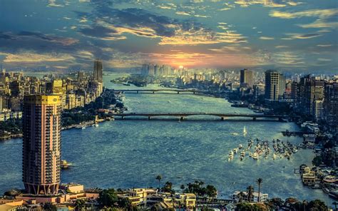 river nile, nile, photo, cairo, egypt, 1080P, river, cityscape HD Wallpaper