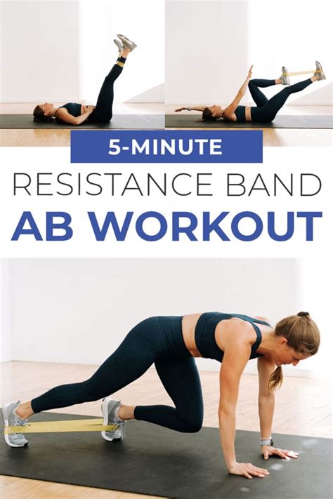 5-Minute Resistance Band Ab Workout (Video) | Nourish Move Love