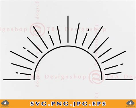 Sun SVG Half Sun SVG Sunburst SVG Boho Sun Svg Sunburst - Etsy Schweiz