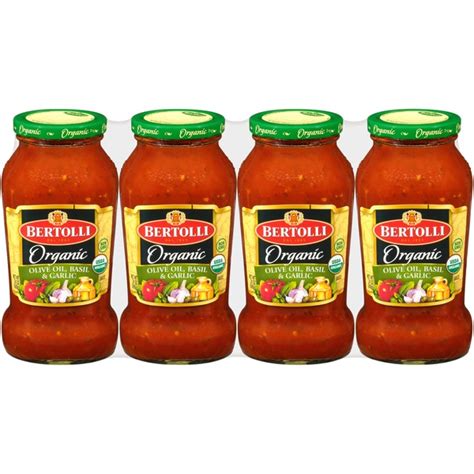 Bertolli Organic Olive Oil, Basil & Garlic Sauce (24 oz) from Costco ...