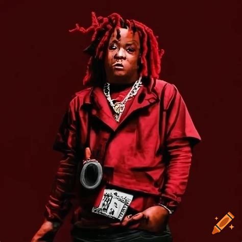 Trippie redd album cover artwork on Craiyon