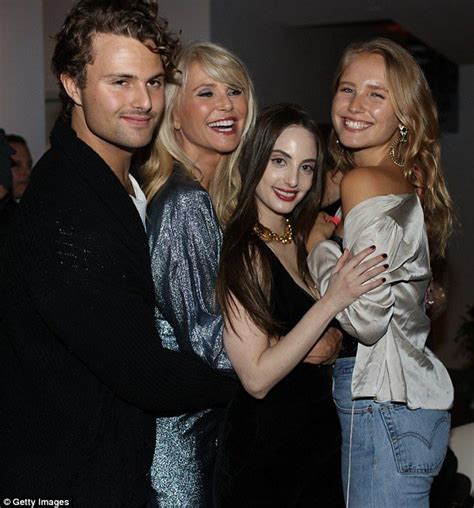 Her darlings: 64 yo Christie Brinkley posed with all three of her children - Jack, Alexa Ray and ...