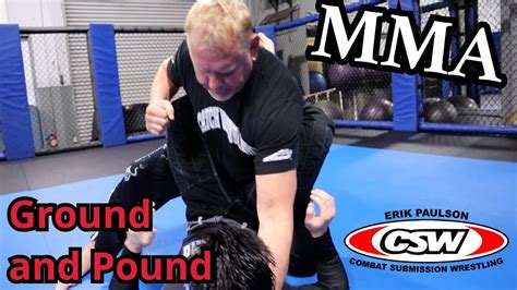 MMA Ground and Pound Techniques - Countering the Stack - YouTube