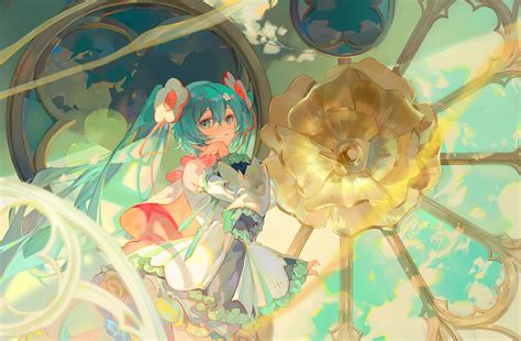 Wallpaper : anime girls, Hatsune Miku, Vocaloid, twintails, blue hair ...