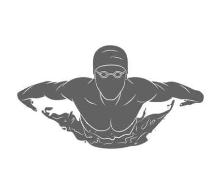 Swimmer Silhouette Vector Art, Icons, and Graphics for Free Download