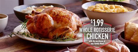 Boston Market: $1.99 Rotisserie Chicken with Family Meal purchase