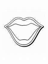 Lips coloring Pages sketch template