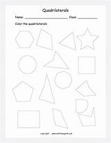 Quadrilaterals Coloring Activity sketch template