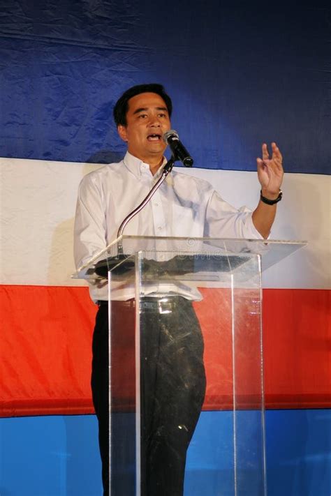 Thai Prime Minister Abhisit Vejjajiva Editorial Photo - Image of ...