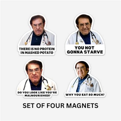 Funny Dr. Now My 600 Lb. Life Fridge Magnet Set You Not Gonna Starve Set of Four Magnets - Etsy