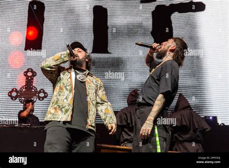 Indio, USA. 22nd Apr, 2023. Ruby da Cherry and Scrim of Suicideboys during the Coachella Music ...