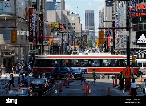 Yonge Street at Dundas Street, Toronto, Ontario Canada Stock Photo, Royalty Free Image: 18340249 ...