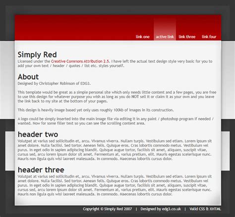 Free Simply Red Website Template - Free Website Templates, HTML5 & CSS ...