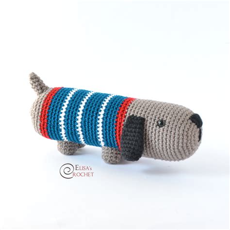 Sausage Dog Free Crochet Pattern By Elisa's Crochet