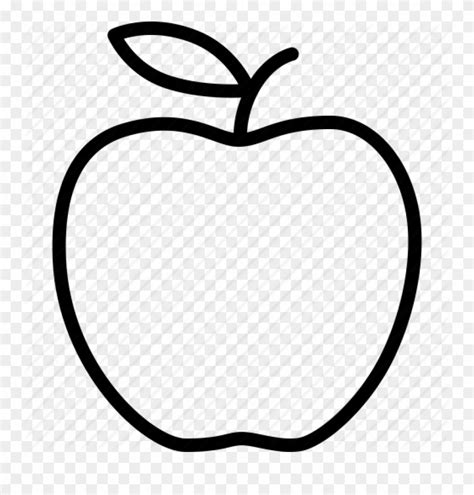 Download hd Apple Clip Art Outline Apple Outline Vector Huge Freebie ...